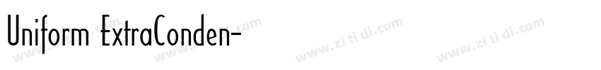 Uniform ExtraConden字体转换
